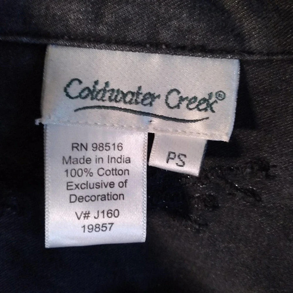 Coldwater Creek Denim Embroidered Jean Jacket - Picture 2 of 13